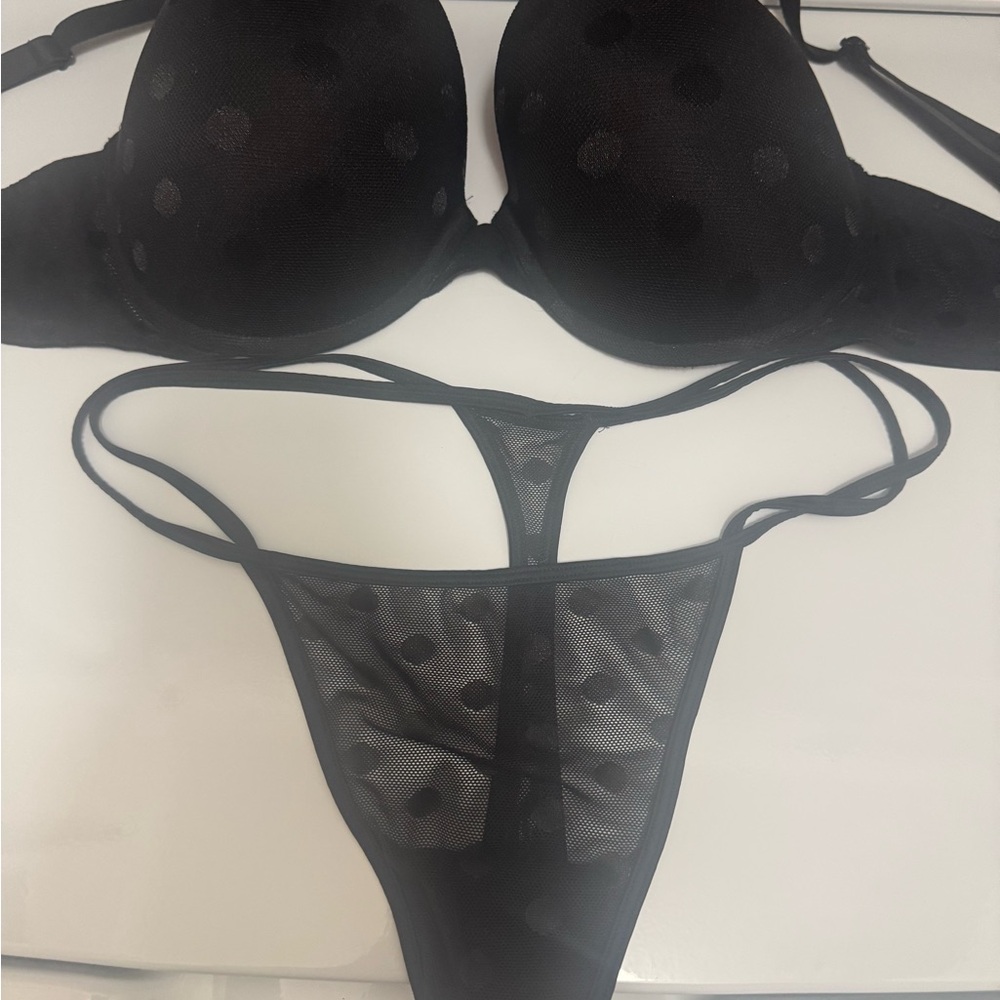 Victoria's Secret Black Plunge Bra Intimates